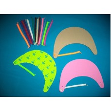 ELASTIC COIL REPLACEMENT for Foam Sun Visor Hats  Strong Made in USA  19 Colors  eb-28580644